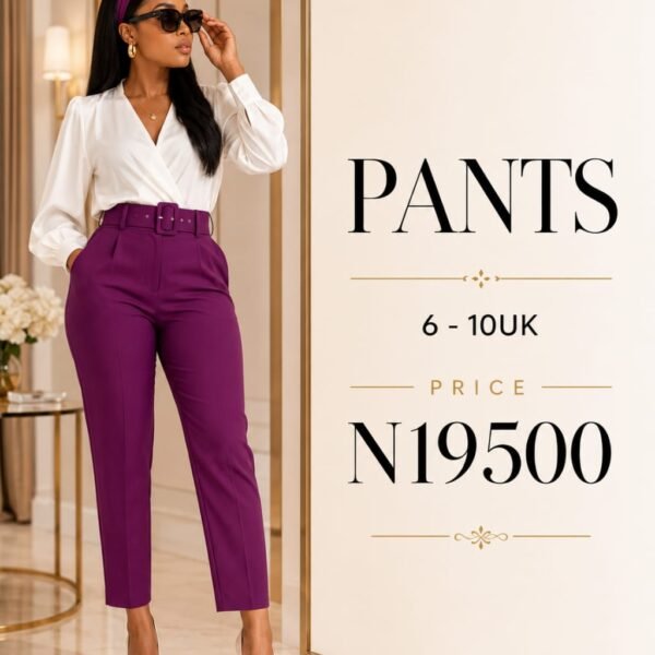 Basic Peg Leg Pant, Plum