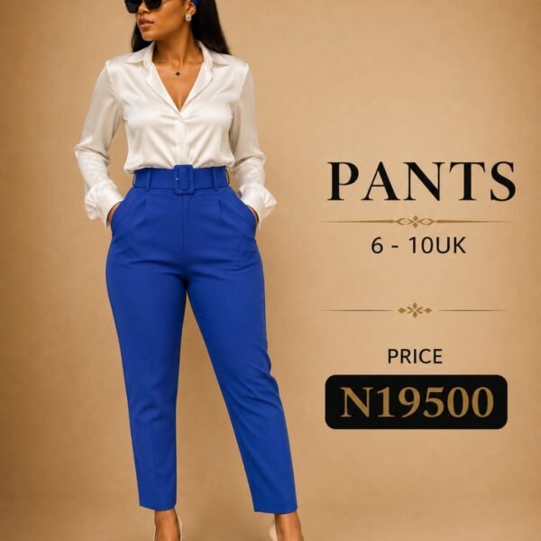 Basic Peg Leg Pant, Blue