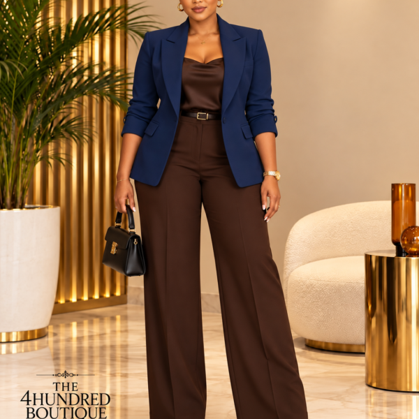 Turn Up Blazer, Navy