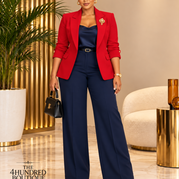 Turn Up Blazer, Red